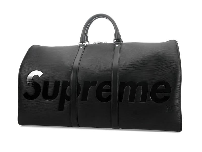 Louis Vuitton x Supreme Keepall Bandouliere Epi 55 Black