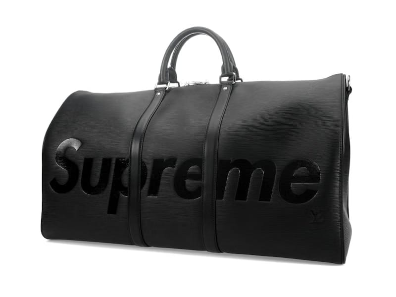 Louis Vuitton x Supreme Keepall Bandouliere Epi 55 Black