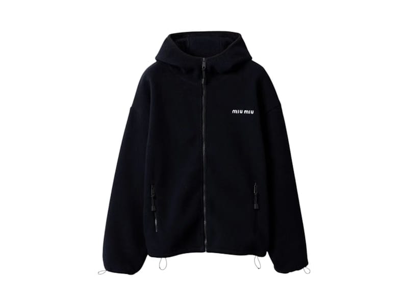 Miu Miu Fleece Sweatshirt Bleu