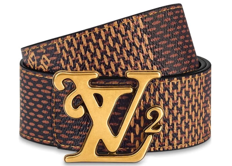Louis Vuitton x Nigo Squared Reversible Belt Damier Ebene Giant 40MM Brown