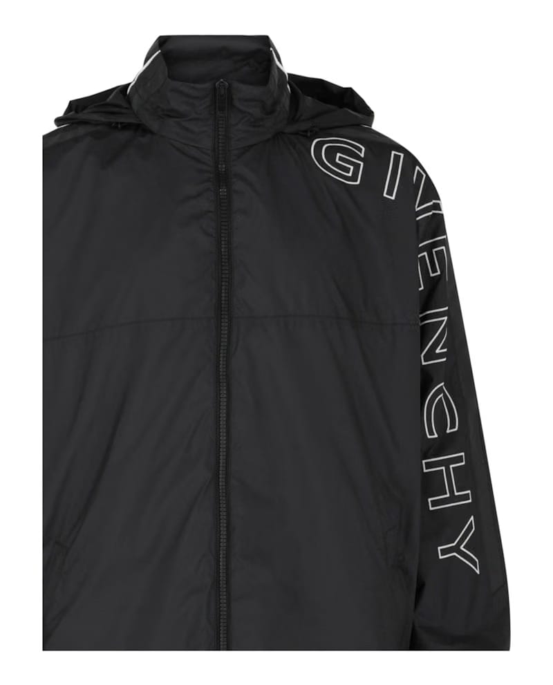 Givenchy Embroidered Logo Windbreaker Black