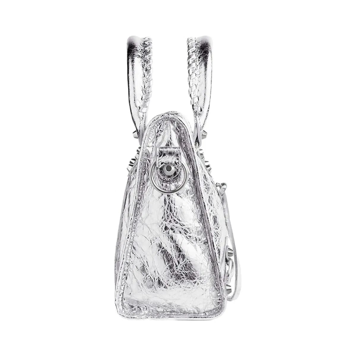 Balenciaga Le City Small Top Handle Metallized Bag