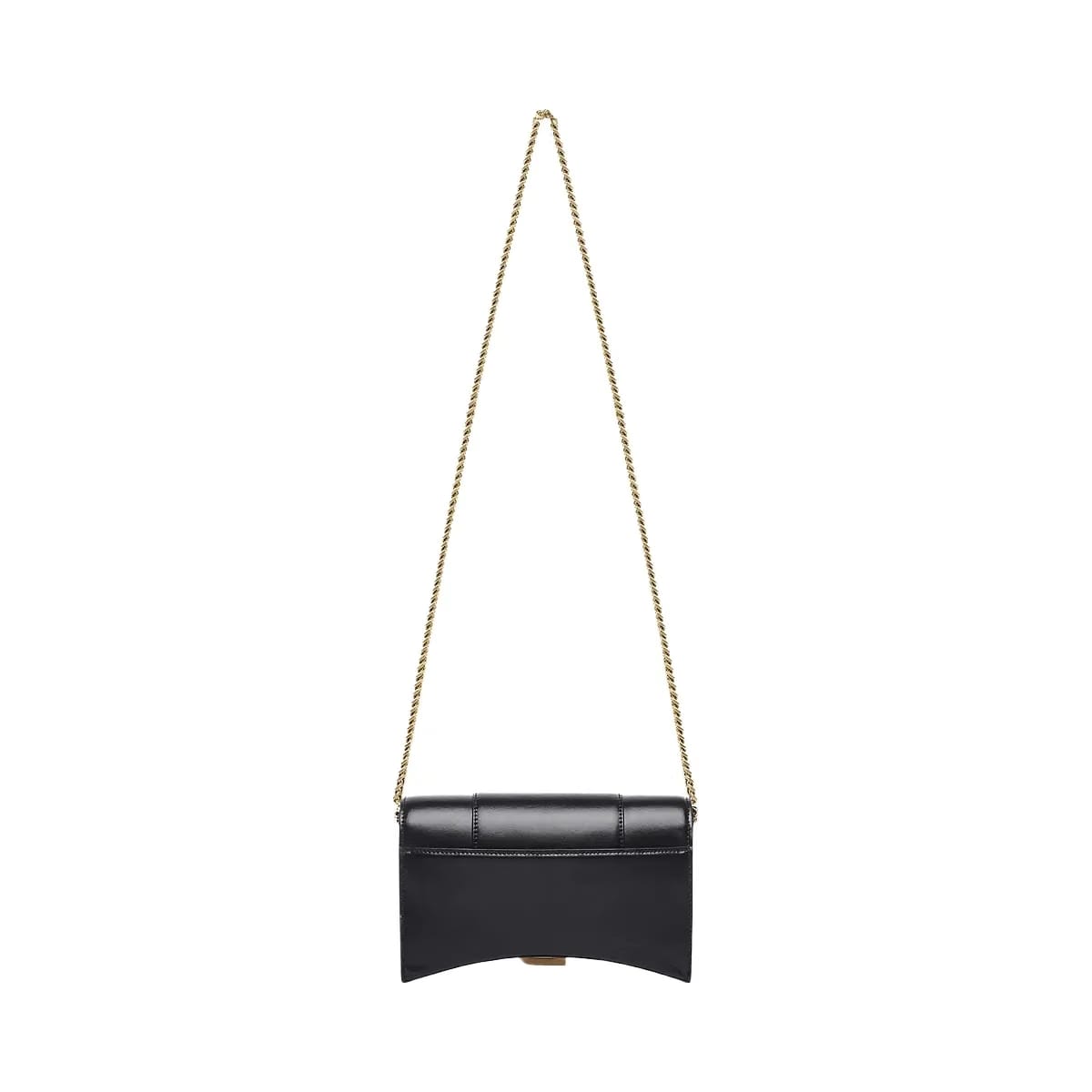 Balenciaga Hourglass Box Leather Wallet on Chain