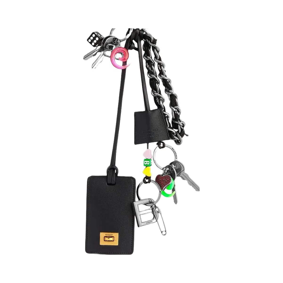 Balenciaga Keychain Rodeo Tag Full Charm