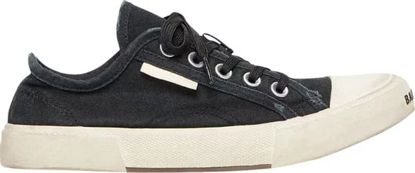 Balenciaga Paris Low Canvas Sneaker Black & White