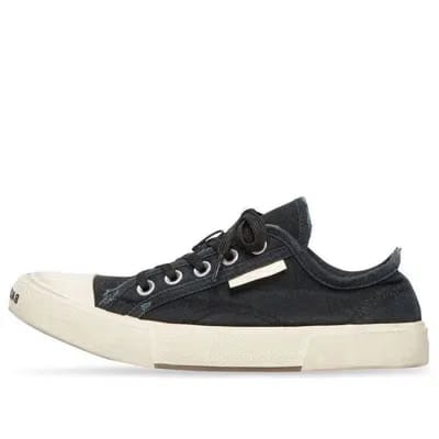 Balenciaga Paris Low Canvas Sneaker Black & White