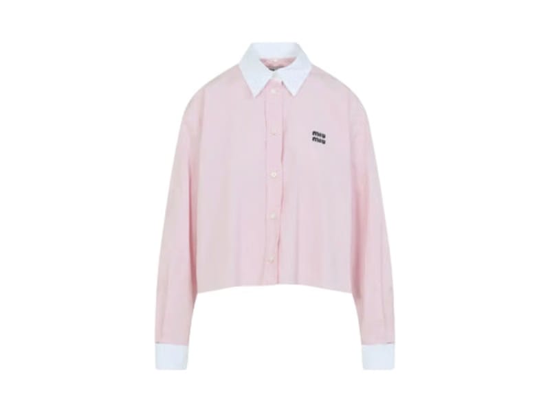 Miu Miu Poplin Shirt Pink