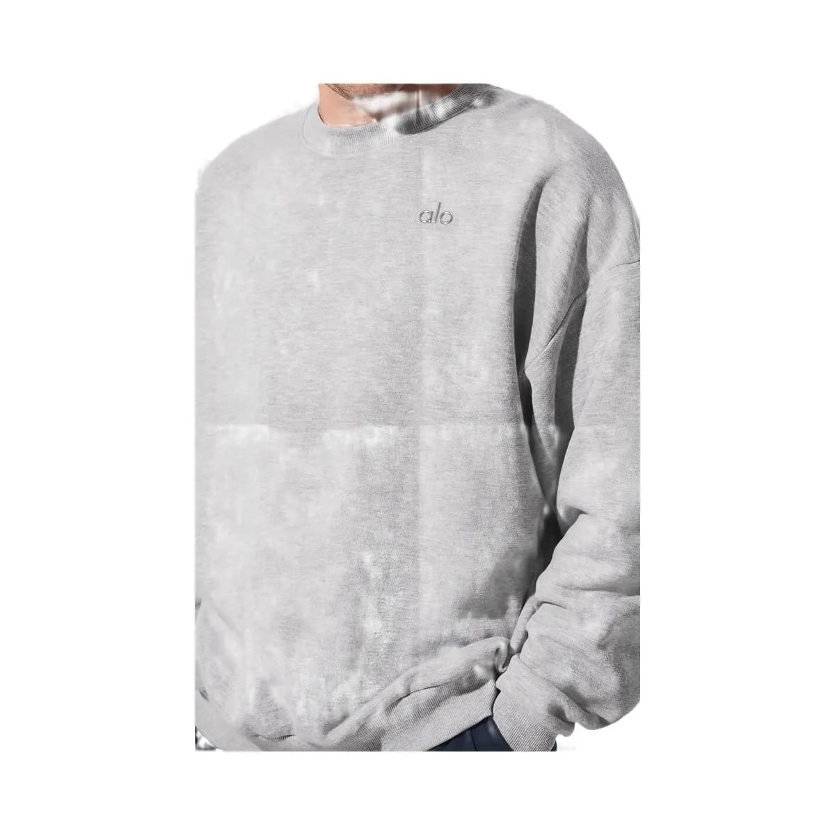 Alo Accolade Crew Neck Pullover - Athletic Heather Grey