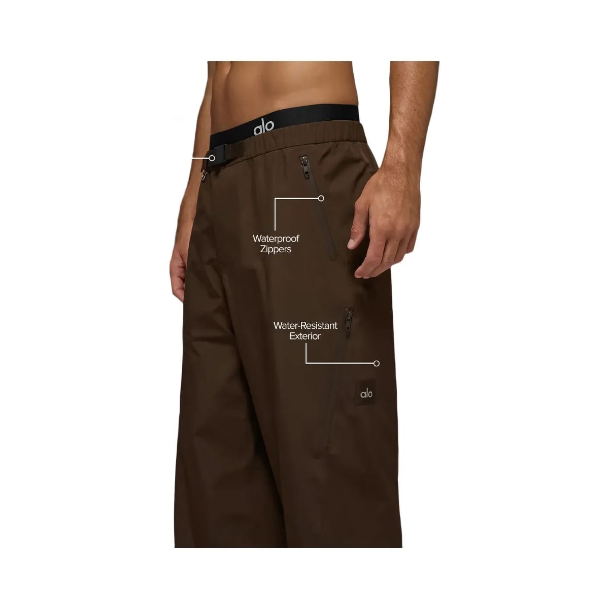 Alo Men's Alpha Shell Pant - Espresso