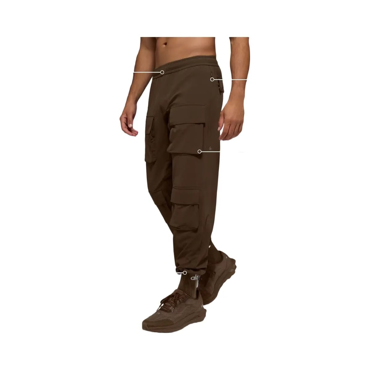 Alo Men's Cargo Venture Pant - Espresso