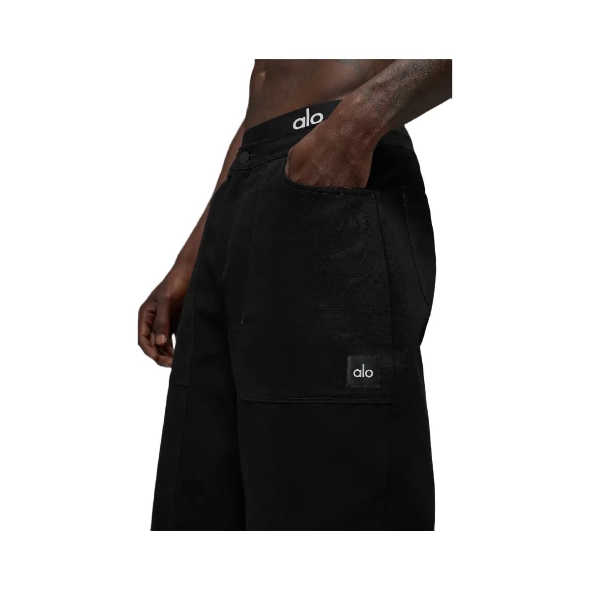 Alo Men's Cotton Canvas Carpenter Pant - Black