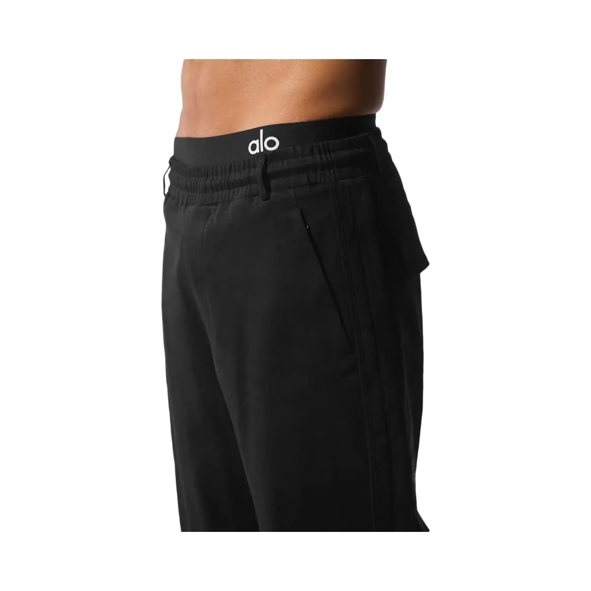 Alo Men's Edition Sueded Straight Leg Pant - Black