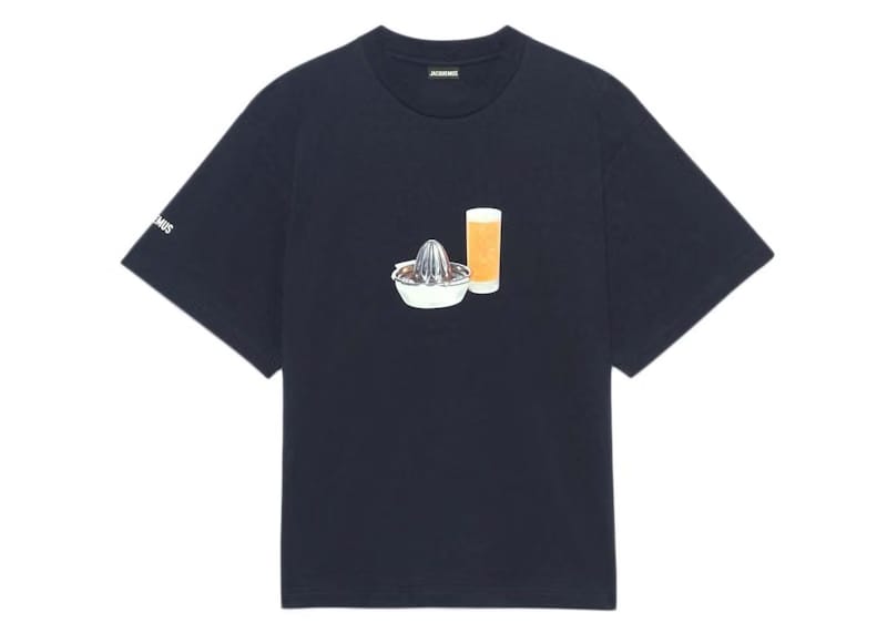 Jacquemus Le T-Shirt Succo Orange Juice T-Shirt Navy