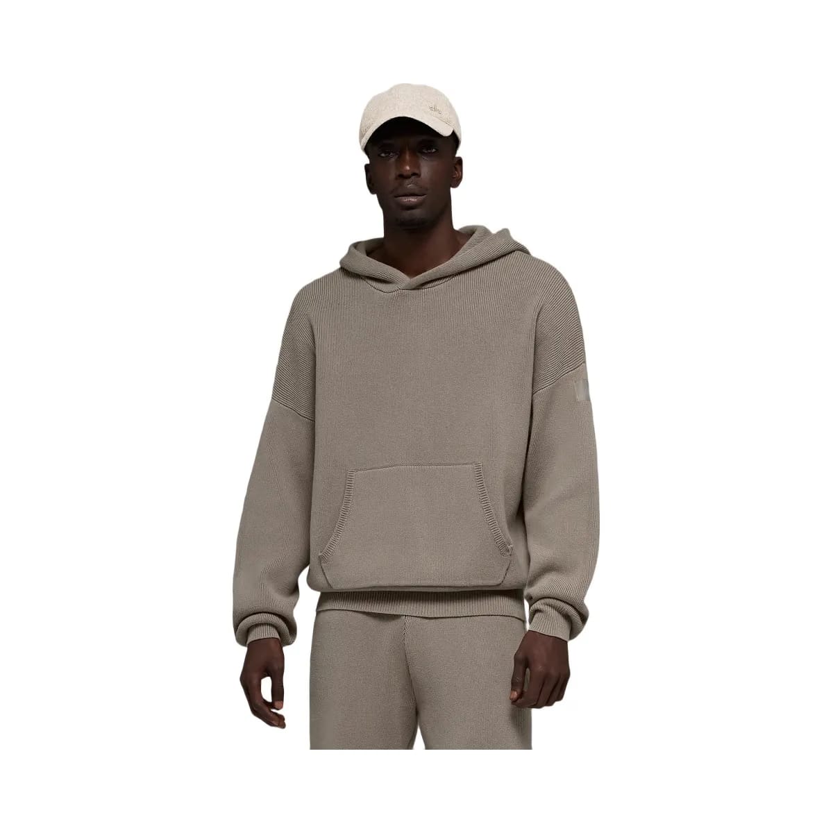 Alo Men's Scholar Hooded Sweater - Light Cocoa