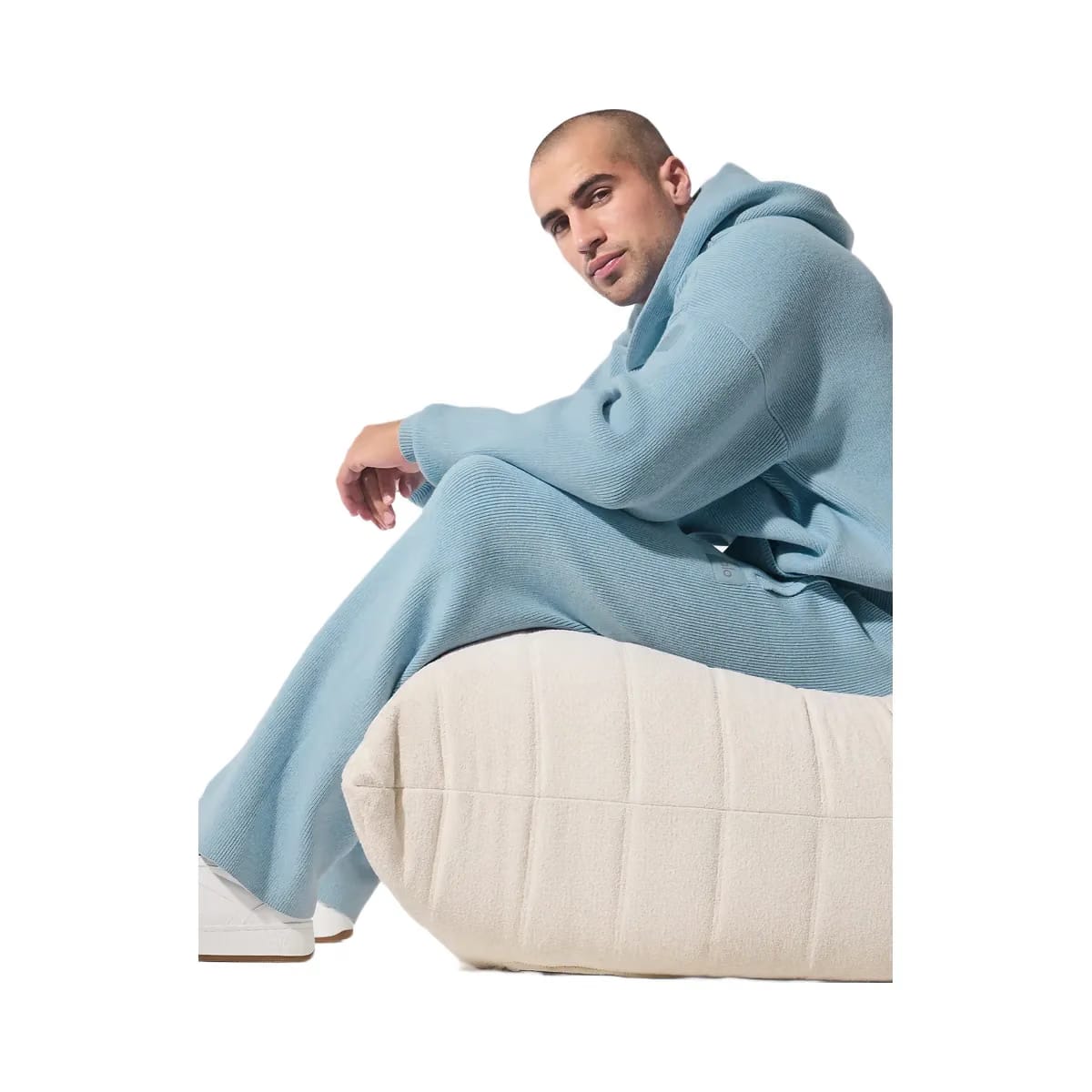 Alo Men's Scholar Hooded Sweater - Celestial Blue Heather