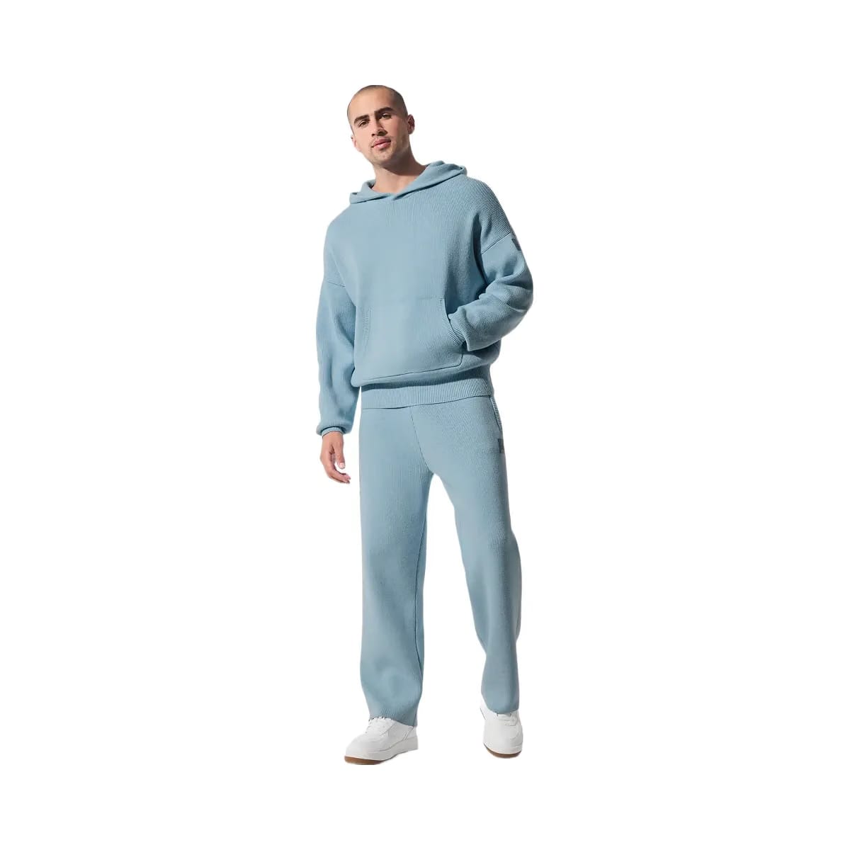 Alo Men's Scholar Hooded Sweater - Celestial Blue Heather