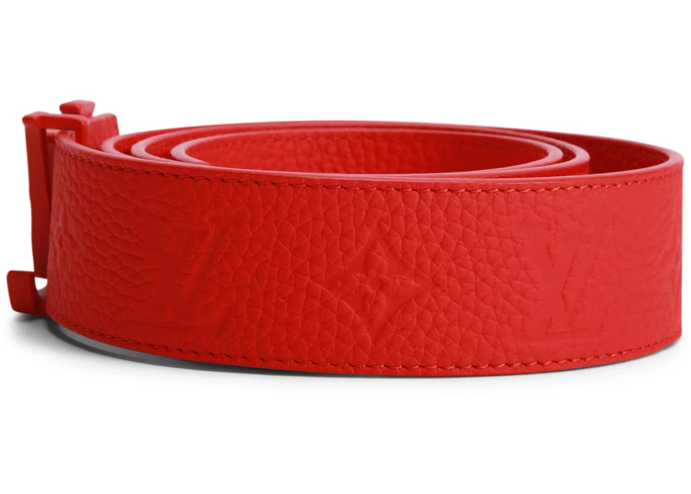 Louis Vuitton Initials Shape Belt Monogram 40MM Red