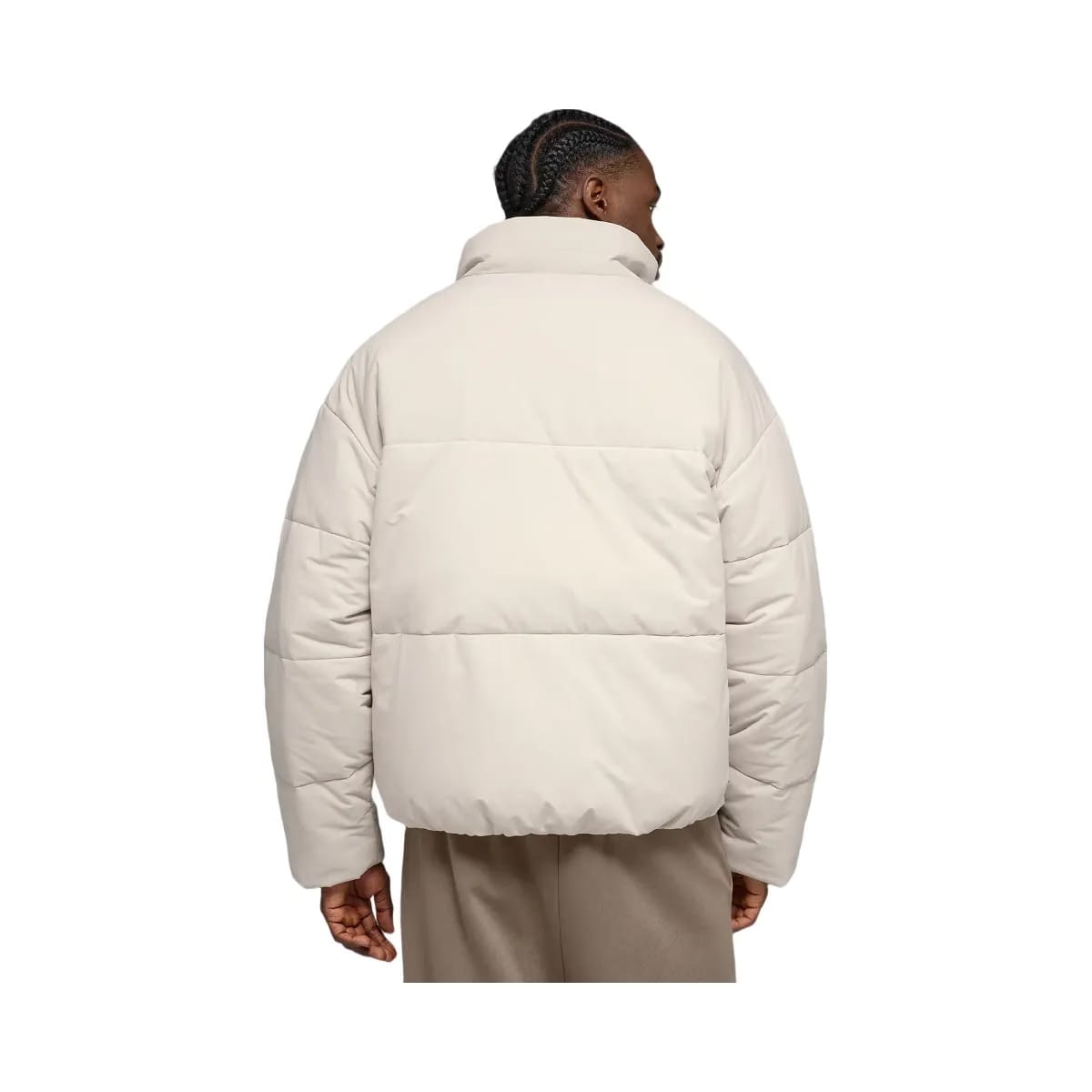 Alo Men's Stretch Woven Street Puffer - Bone