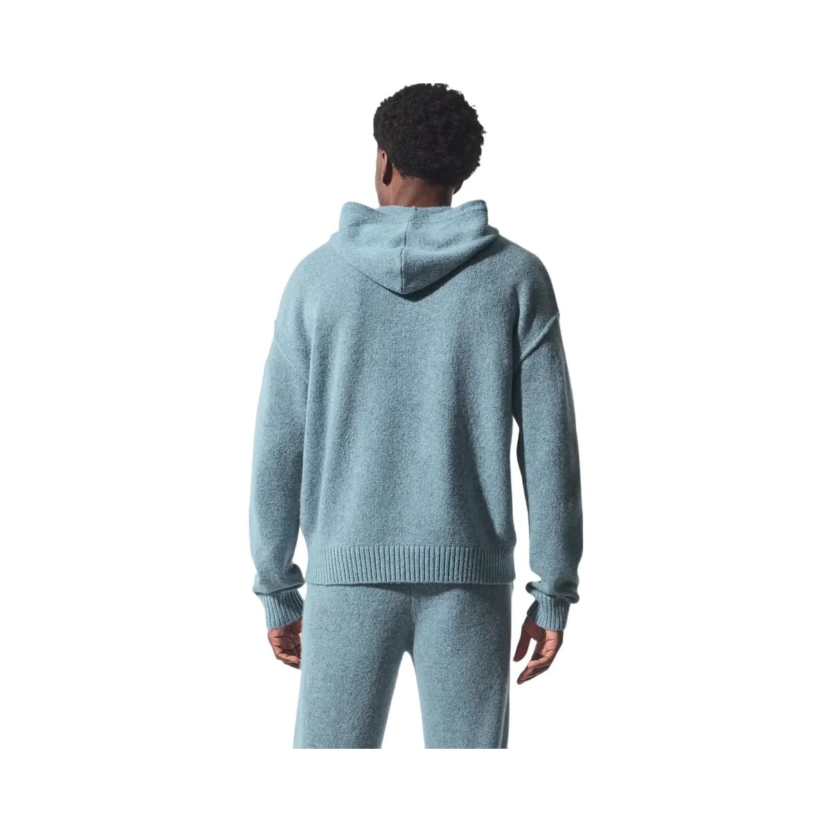 Alo Men's Wool Cashmere New Class Hoodie - Celestial Blue Granite Heather