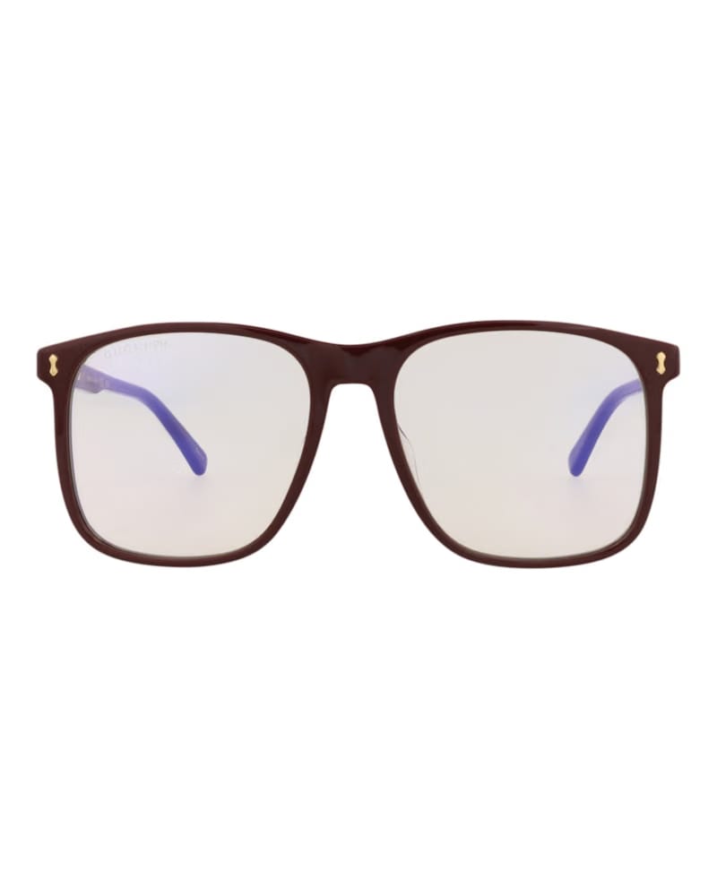 Gucci Square-Frame Acetate Sunglasses Burgundy/Yellow (GG1041S-30011605-005)