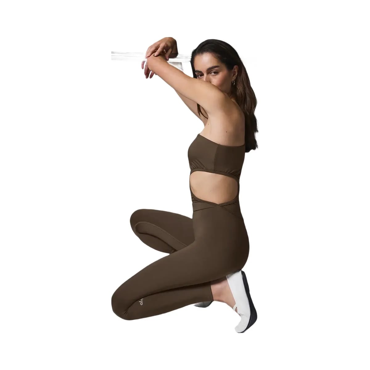 Alo Women's Airlift 7/8 Decadent Bodysuit - Espresso