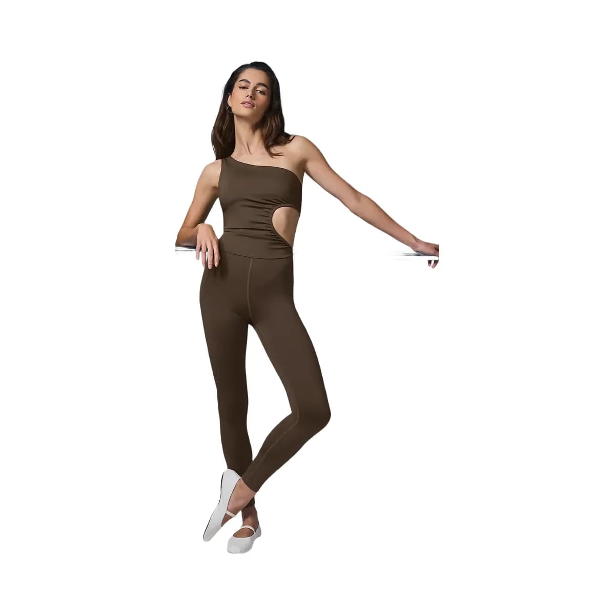 Alo Women's Airlift 7/8 Decadent Bodysuit - Espresso