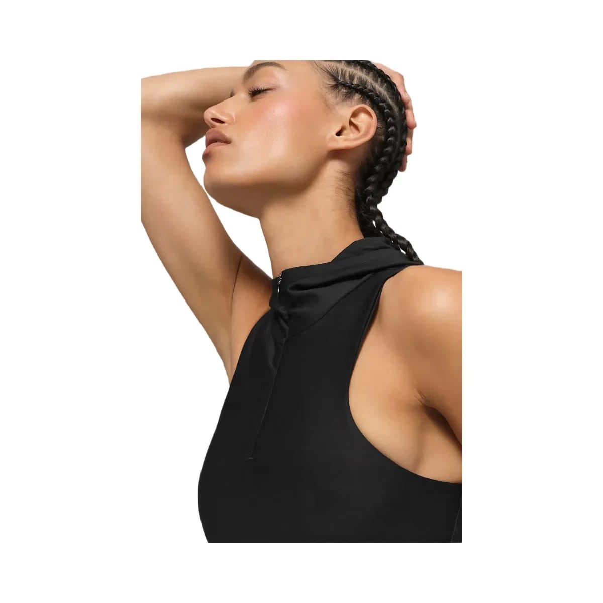 Alo Women's Airlift Light Speed Hooded Bra - Black