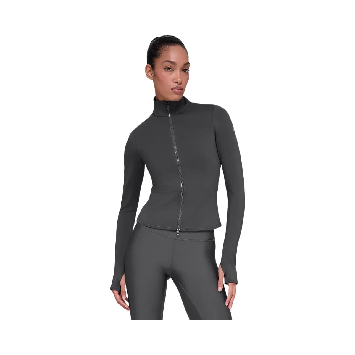 Alo Women's Airlift Winter Warm Radiant Full-Zip Jacket - Anthracite