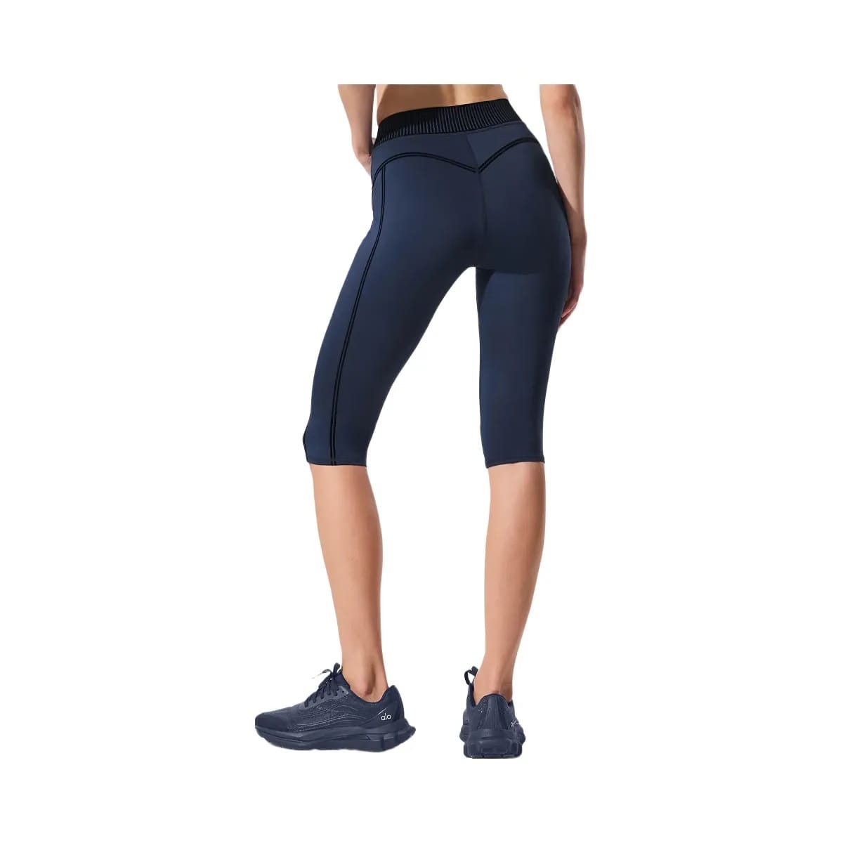 Alo Women's Airlift High-Waist Line Up Capri - Navy