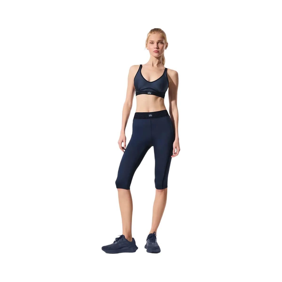 Alo Women's Airlift High-Waist Line Up Capri - Navy