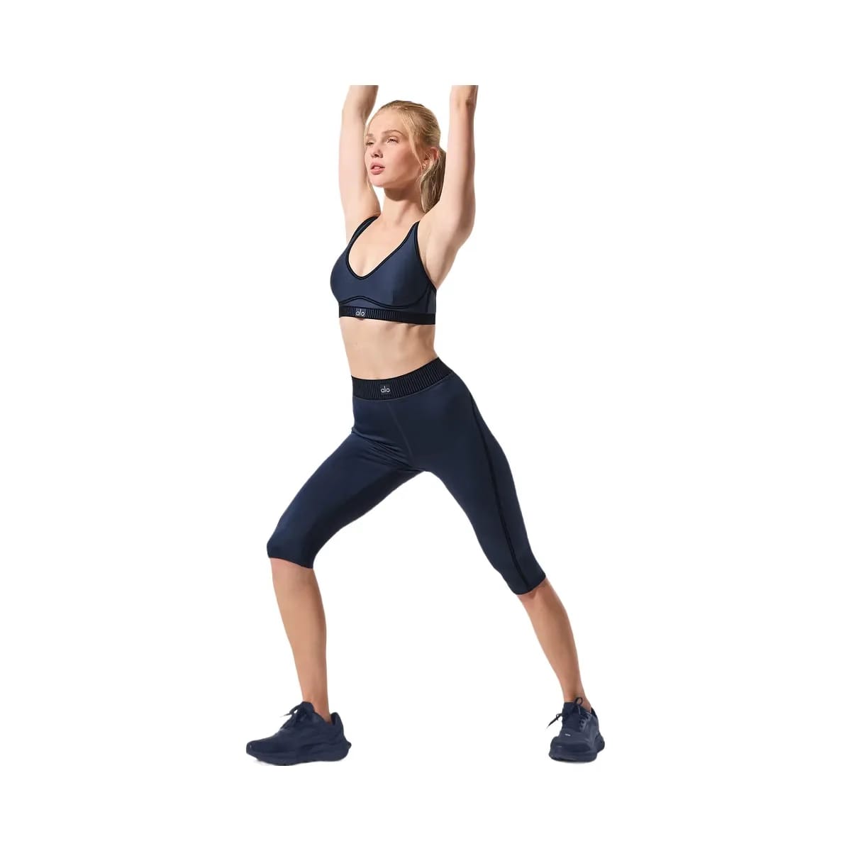 Alo Women's Airlift High-Waist Line Up Capri - Navy