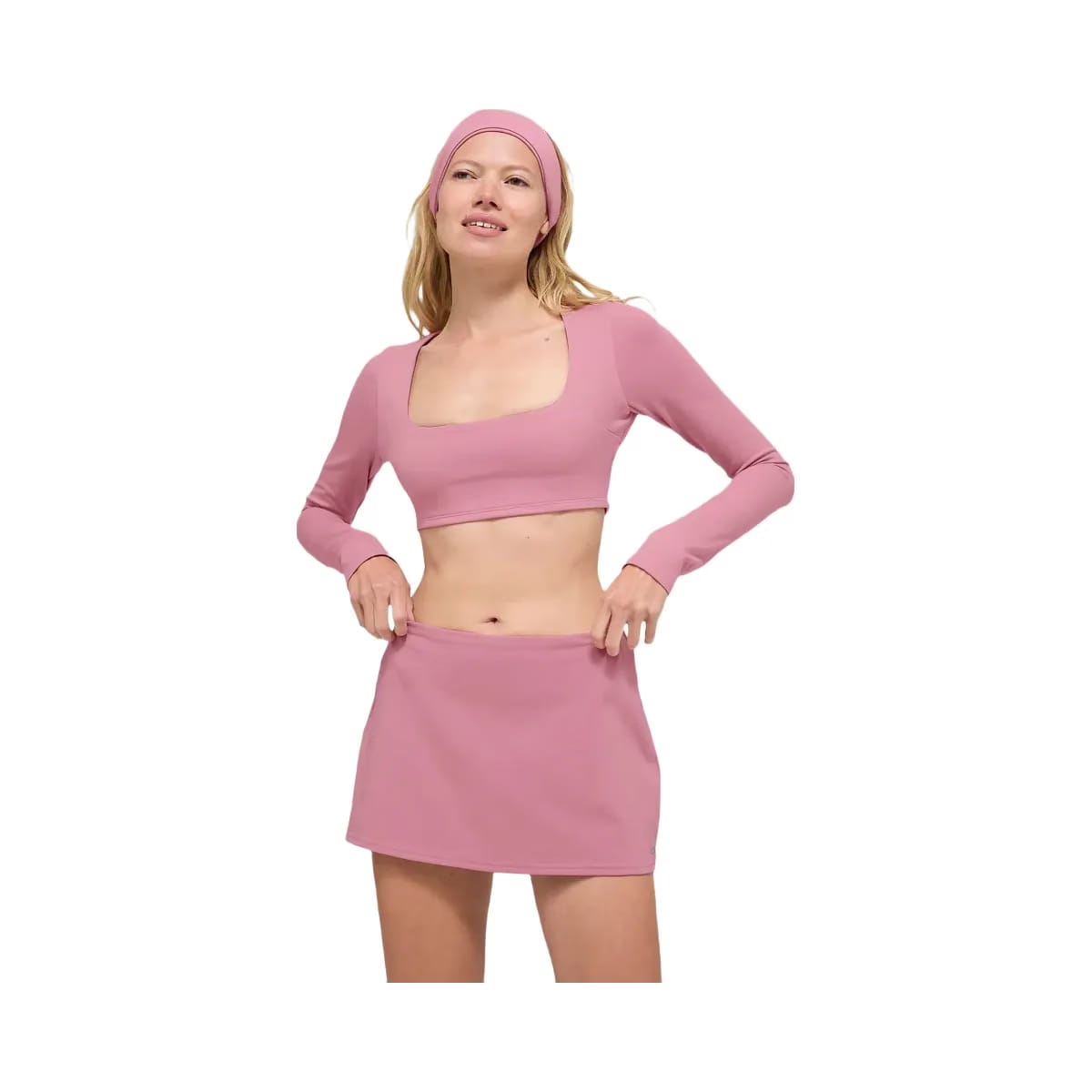 Alo Women's ALO Softsculpt Precision Long Sleeve Bra - Pink Wild Rose