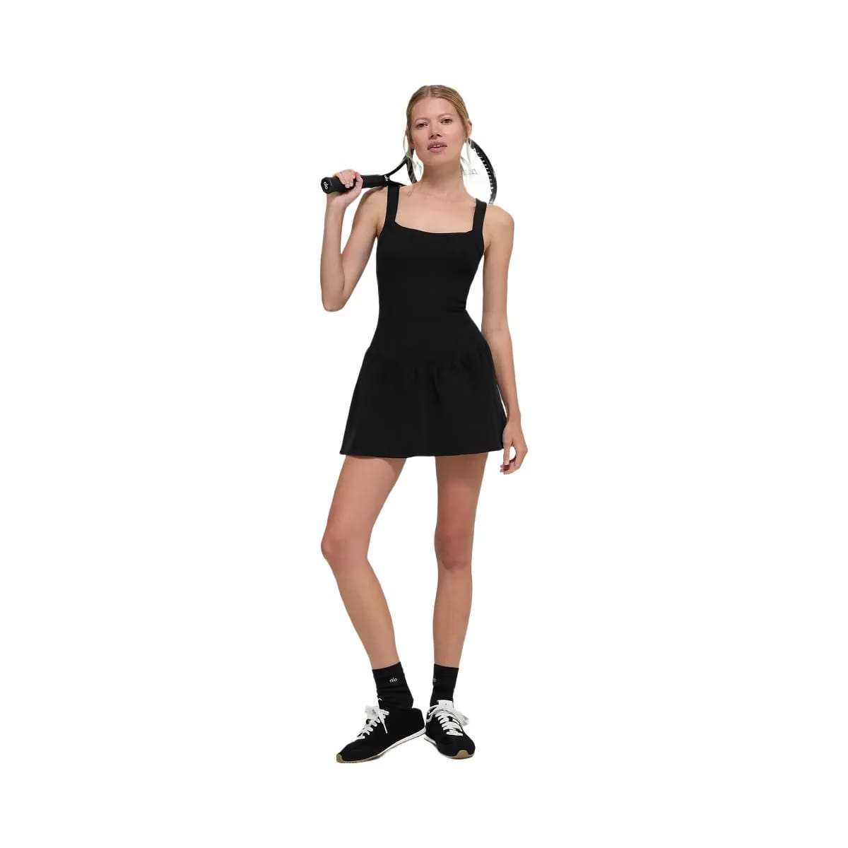 Alo Women's Alosoft Break Point Tennis Dress - Black