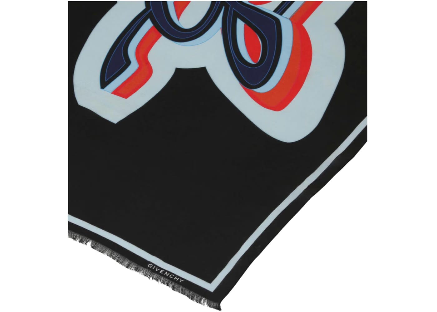 Givenchy Retro Logo Scarf Black