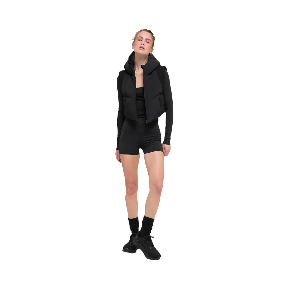 Alo Women's Fast Lane Puffer Vest - Black