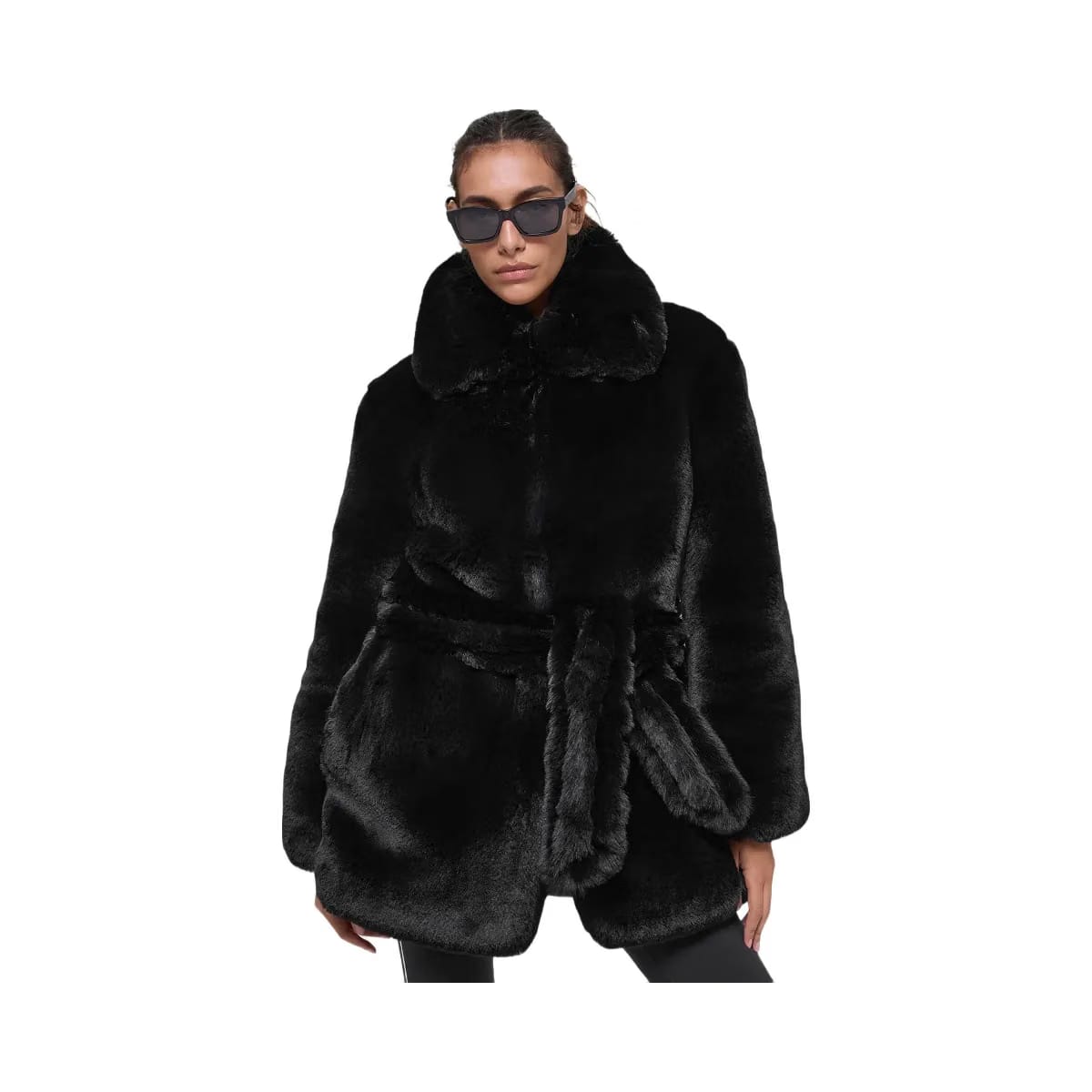 Alo Women's Faux Fur Starstruck Coat - Black