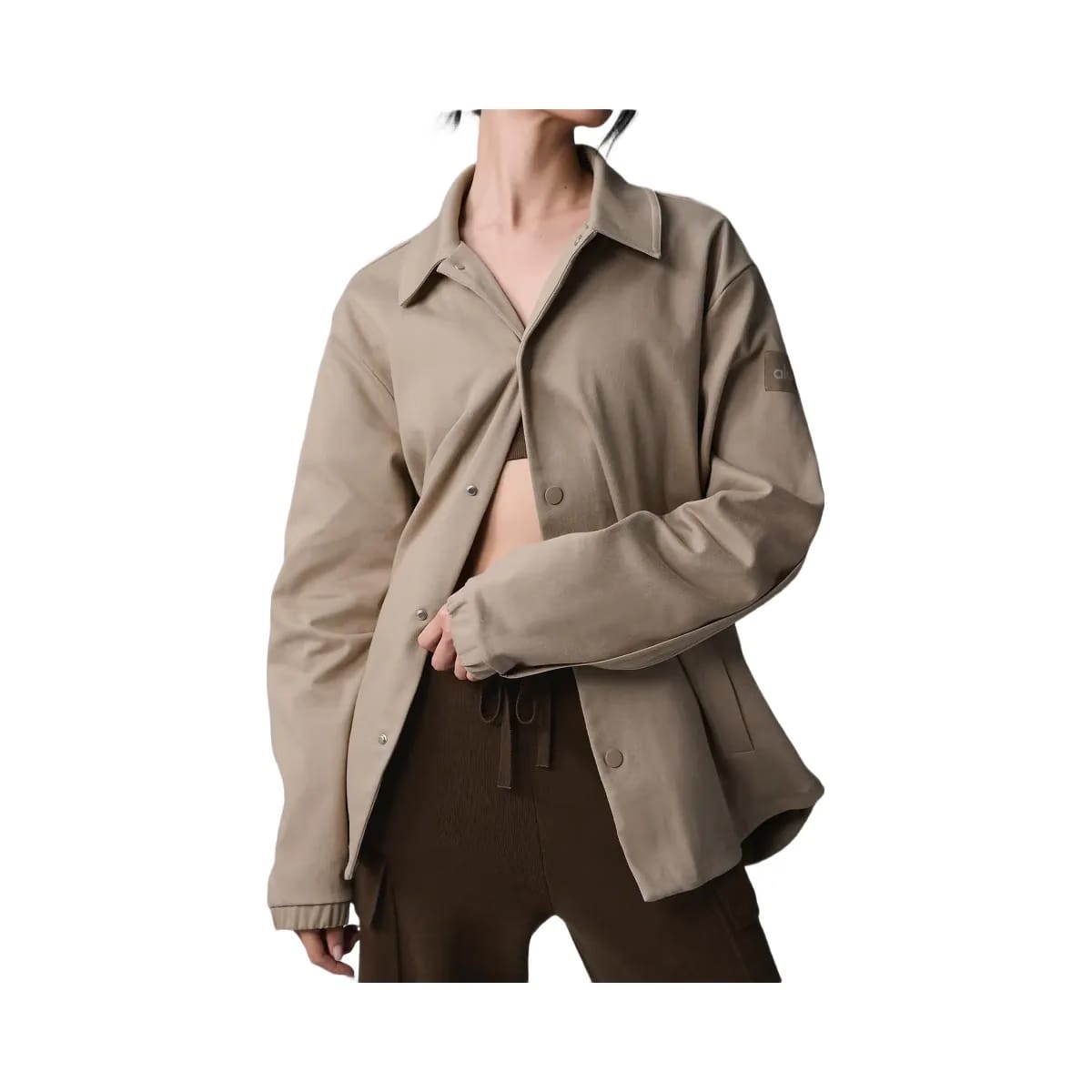 Alo Women's Edition Sueded Jacket - Gravel