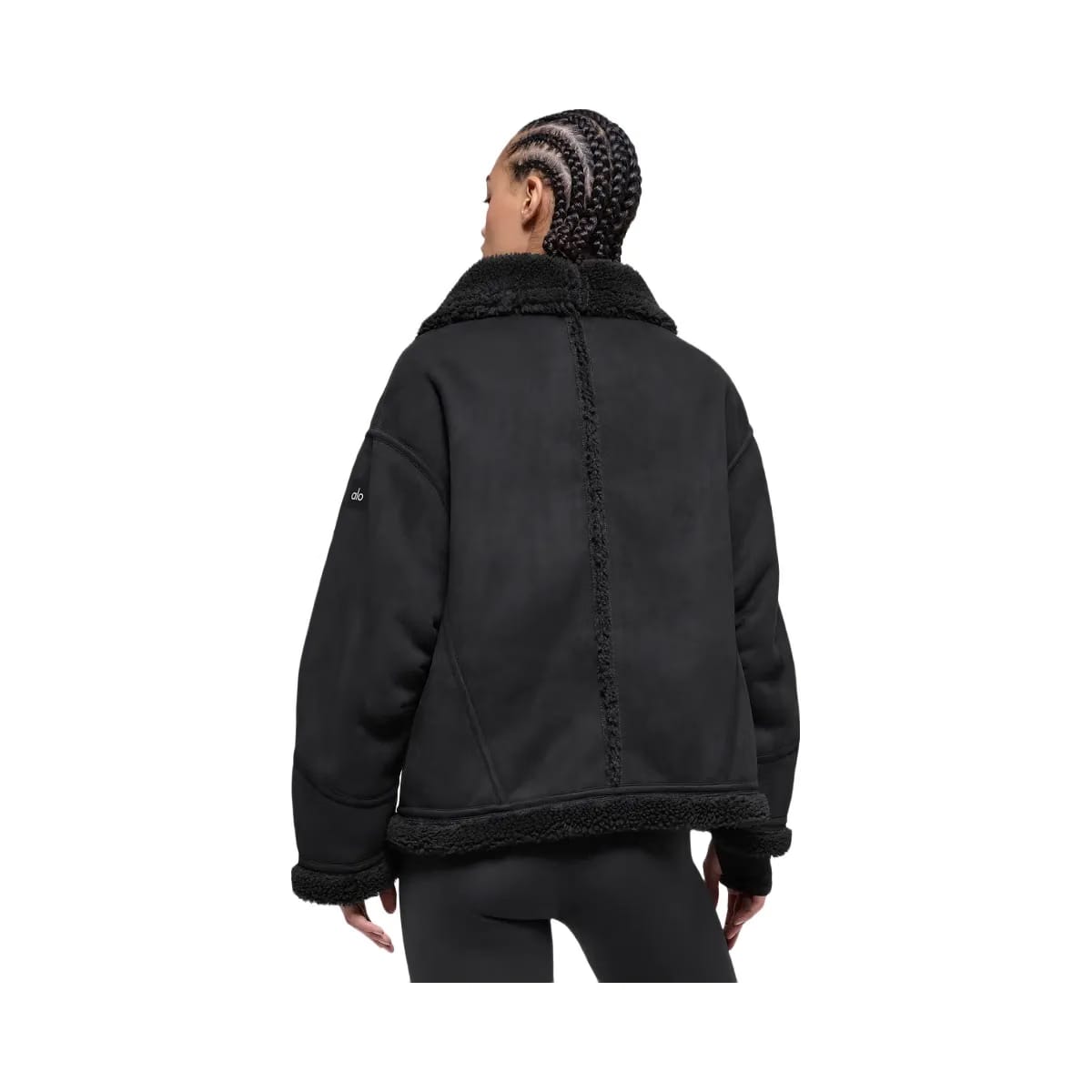Alo Women's Faux Shearling Grand Jacket - Black