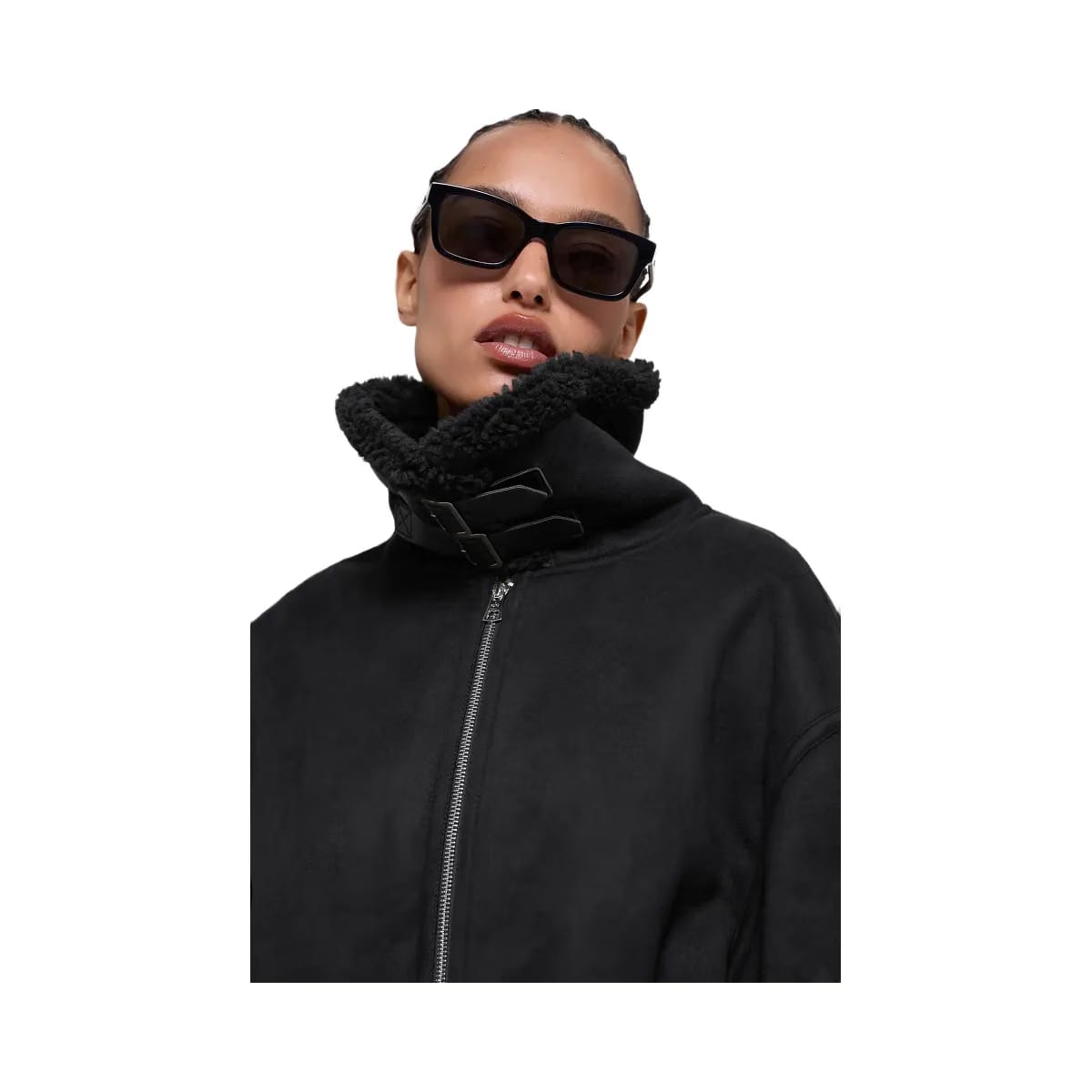 Alo Women's Faux Shearling Grand Jacket - Black