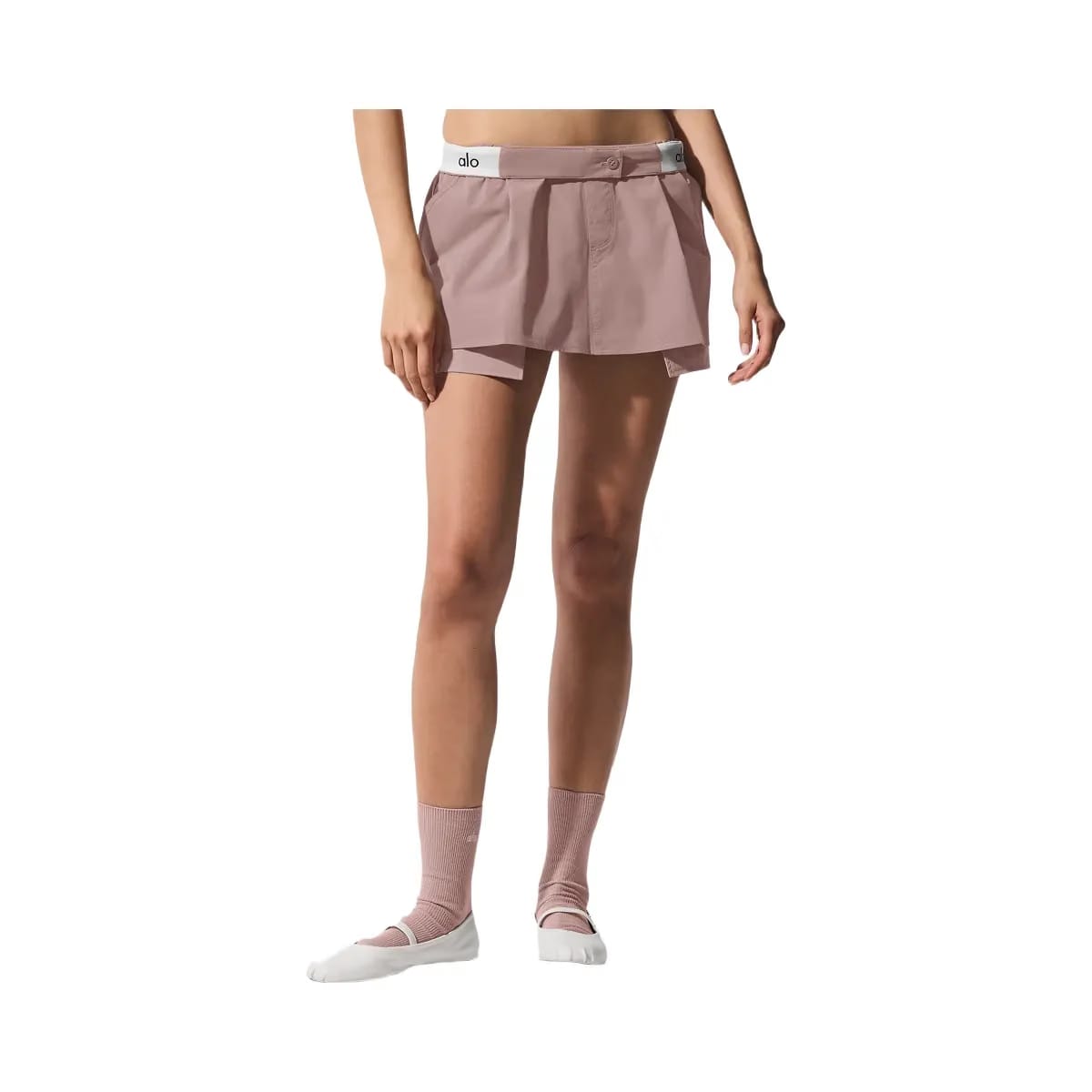 Alo Women's Flip It Mini Skort - Taupe
