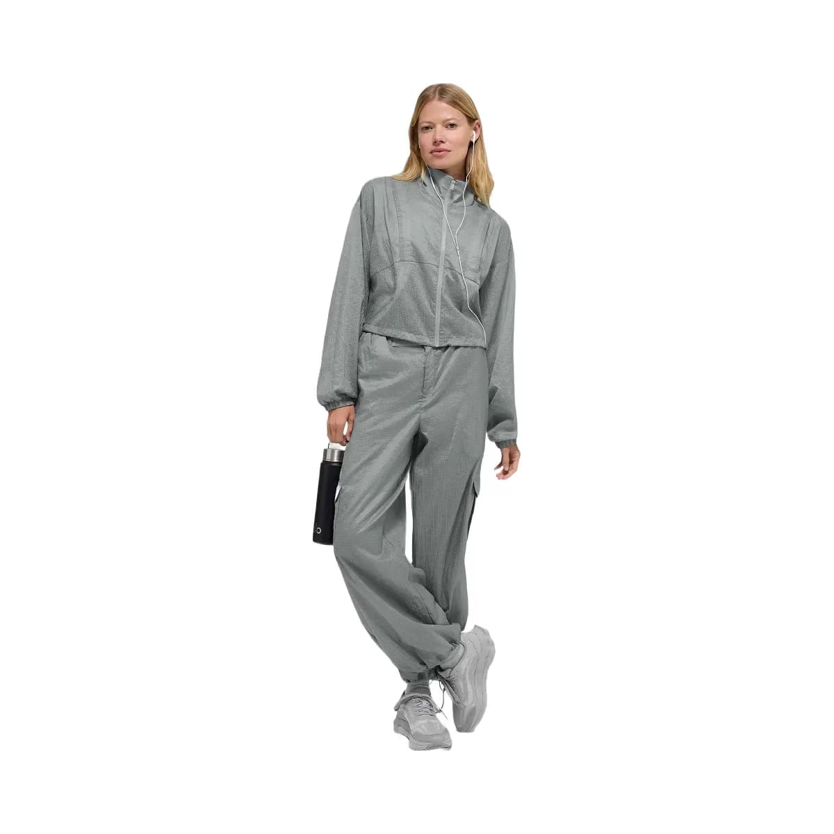 Alo Women's Game Time Full Zip Jacket - Lunar Grey