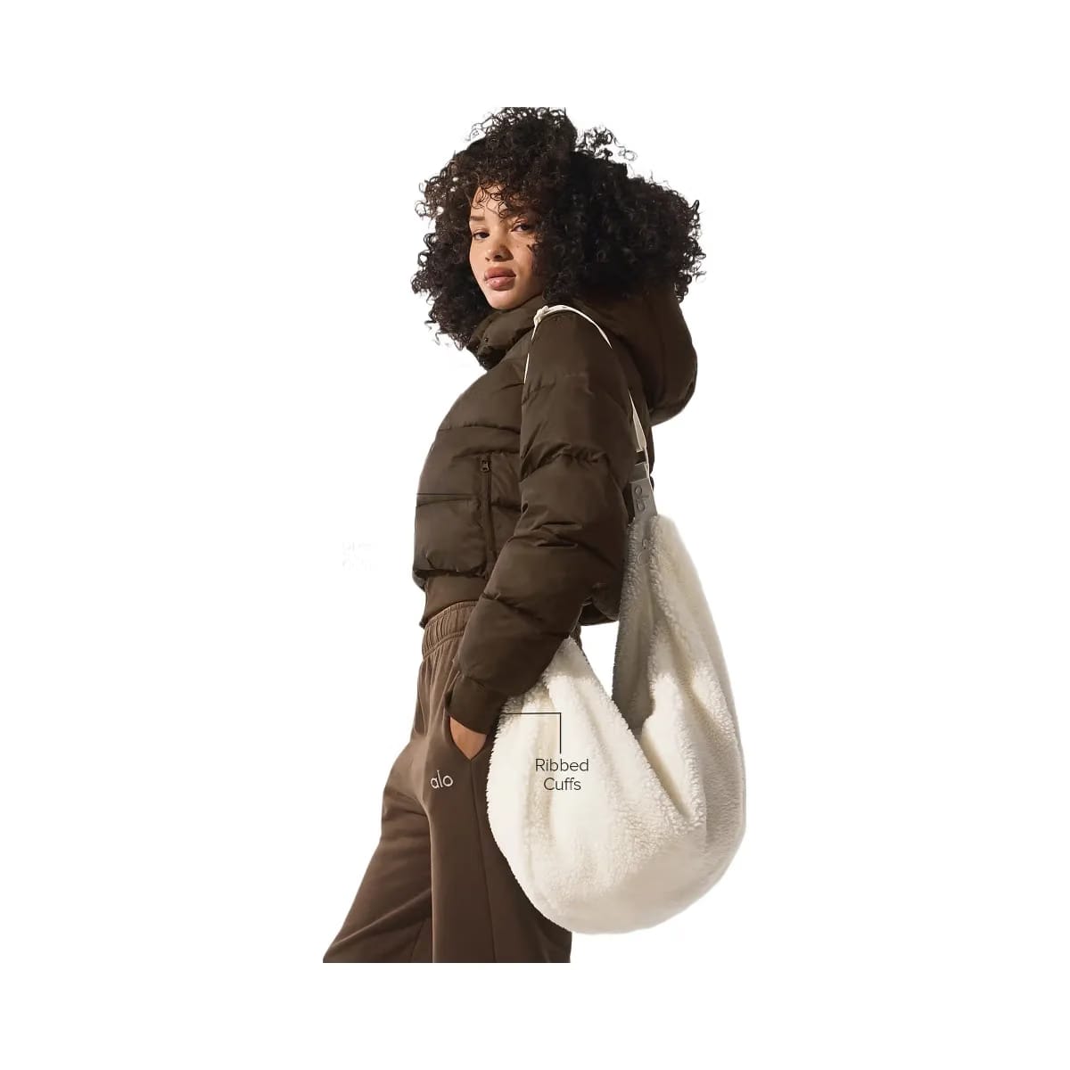 Alo Women's Foxy Puffer Jacket - Espresso