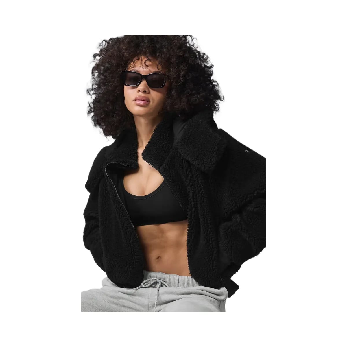 Alo Women's Foxy Sherpa Jacket - Black