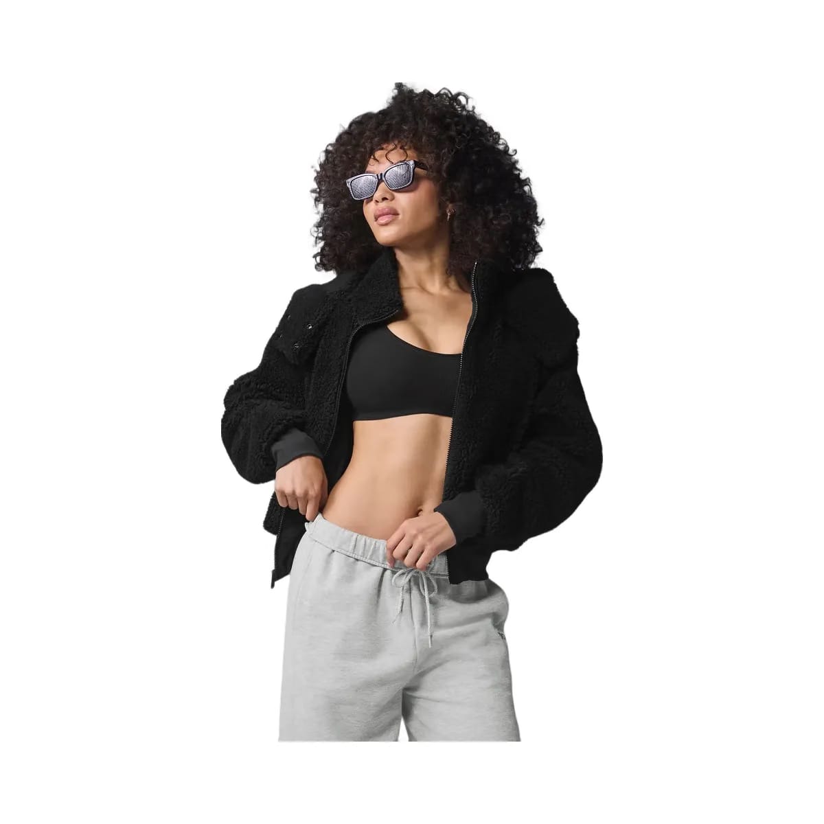 Alo Women's Foxy Sherpa Jacket - Black