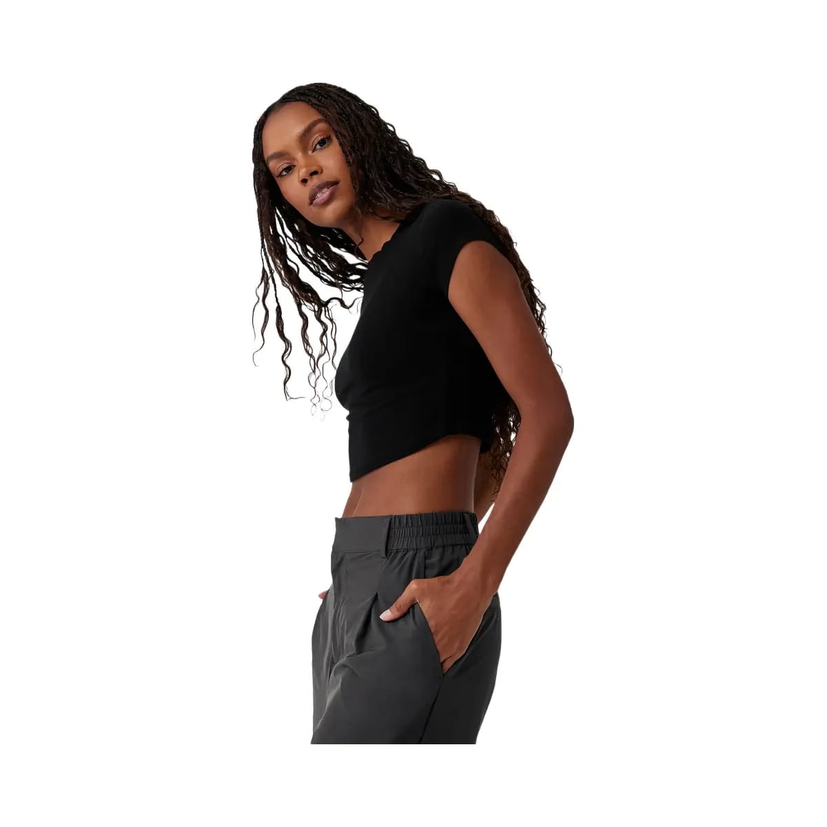 Alo Women's High-Waist Pursuit Trouser - Anthracite