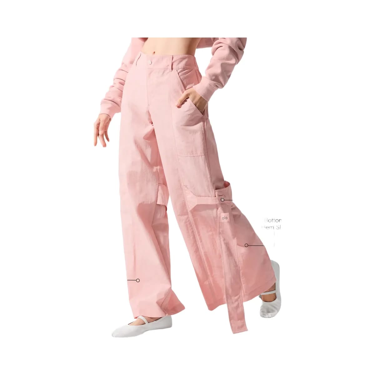 Alo Women's High-Waist Voyager Trouser - Pink Quartz