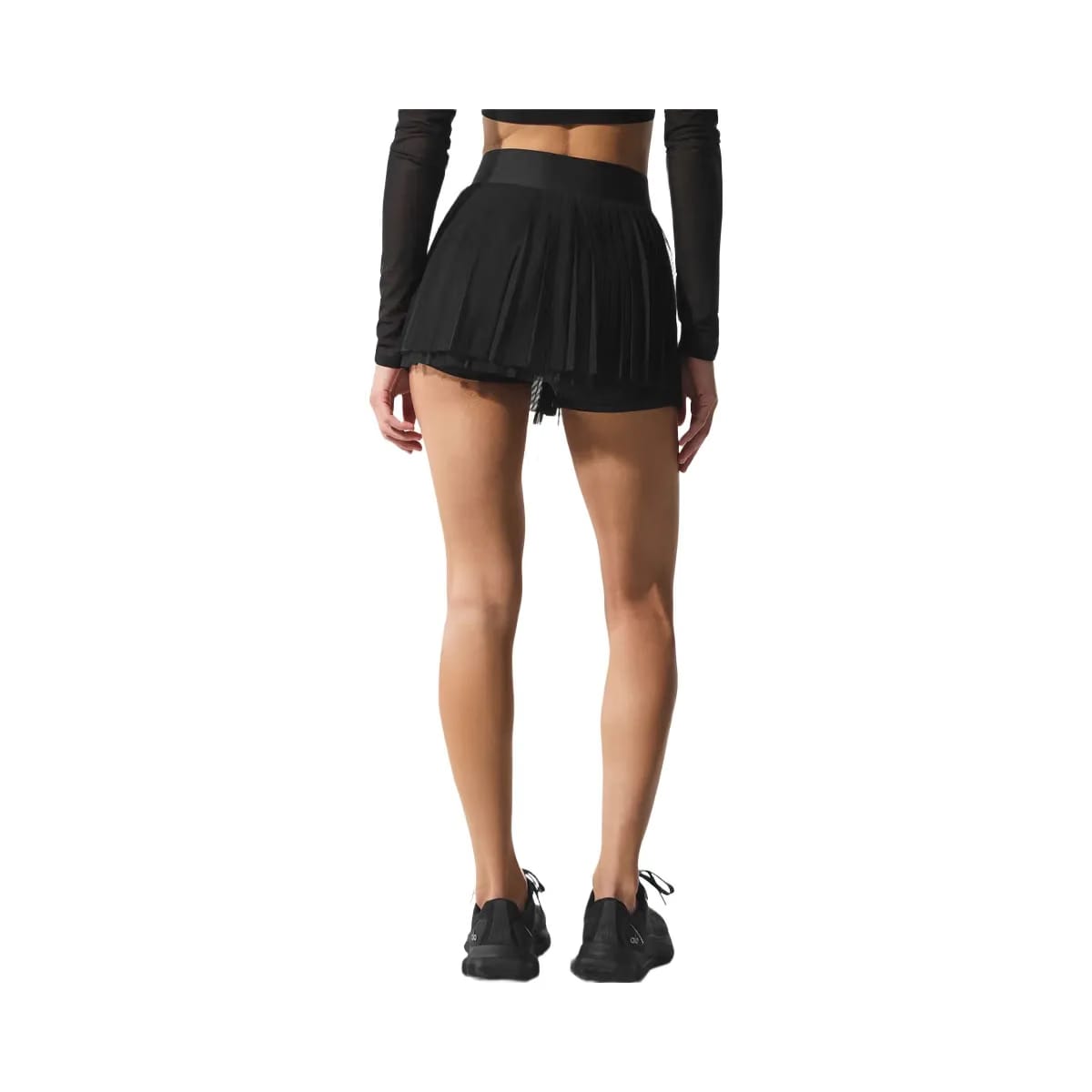 Alo Women's Mesh Baseline Tennis Skirt - Black