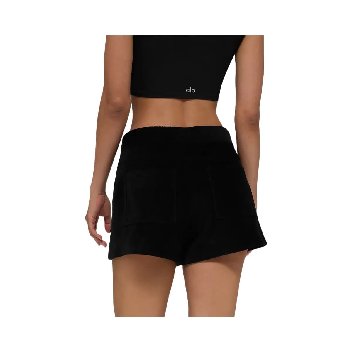 Alo Women's Micro Corduroy On Duty Shorts - Black