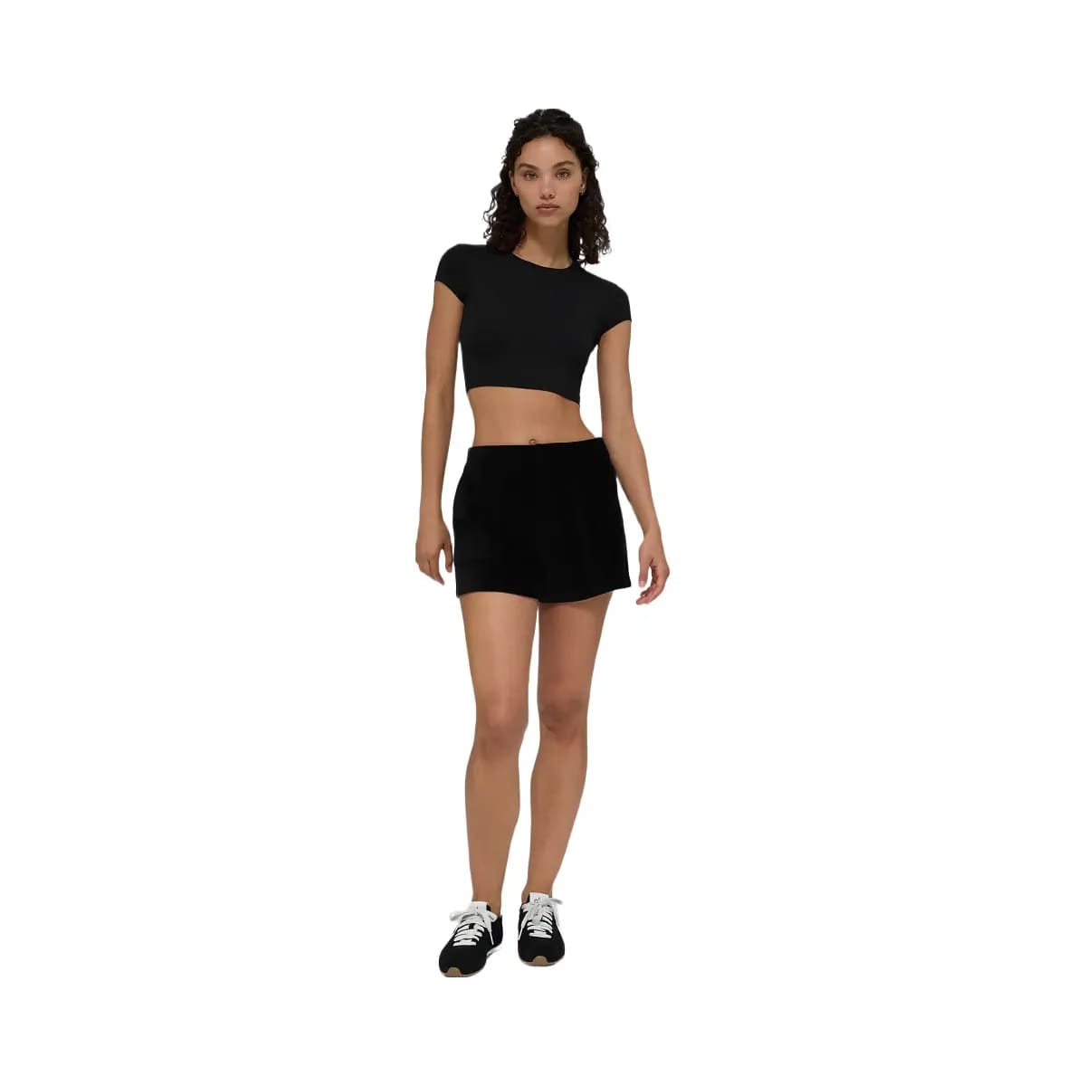 Alo Women's Micro Corduroy On Duty Shorts - Black