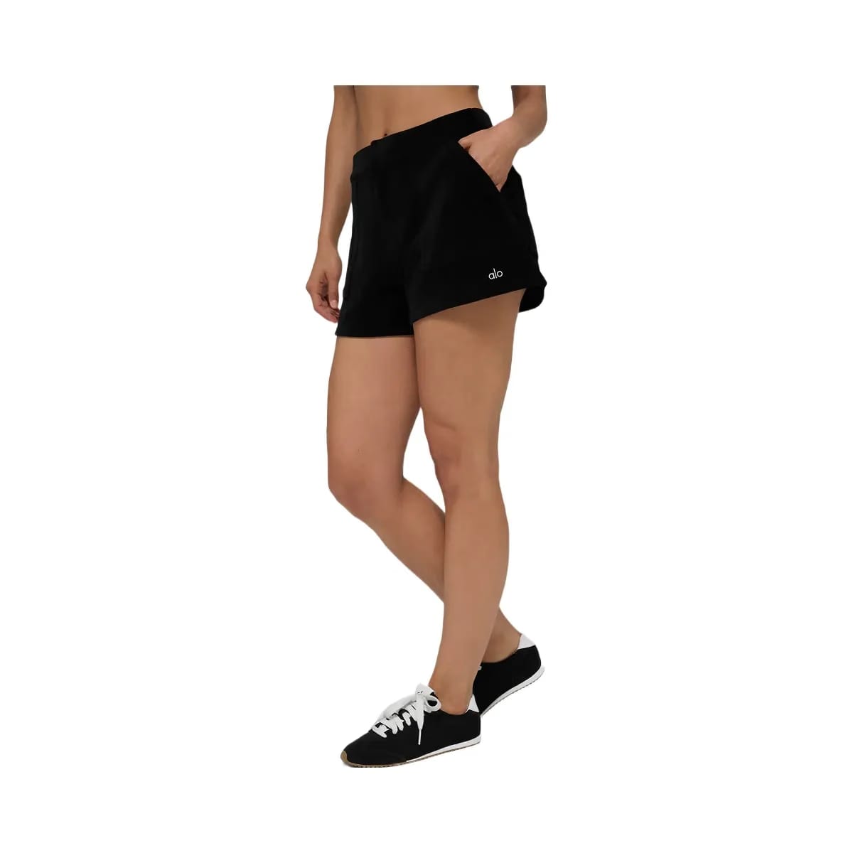 Alo Women's Micro Corduroy On Duty Shorts - Black